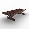 Мостик кровельный Prestige ZN 360, Master фальц, 1,2м., Ral 8017, Коричневый, Roofsystems