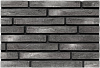Фасадная плитка BrickWell Traditional цвет "Графит с белой патиной"
