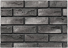 Фасадная плитка BrickWell Traditional цвет "Графит с белой патиной"
